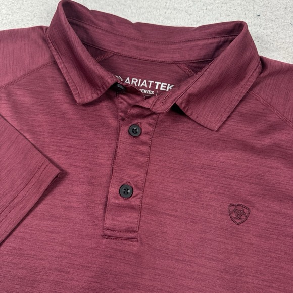 Ariat Other - Ariat Tek Heat Series Breathable Short Sleeve Performance Golf Polo Shirt Men XL